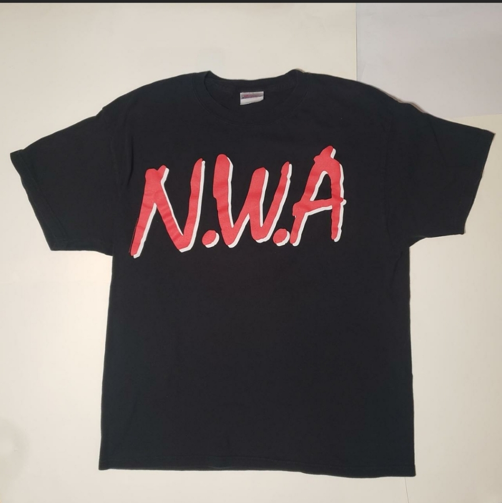 **SOLD 1-17-26**Vintage Y2K NWA Straight Outta Compton Rap T-Shirt Size Large